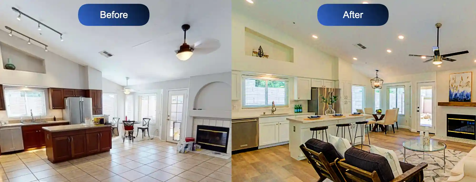 Single Story Project in Scottsdale - Before and After